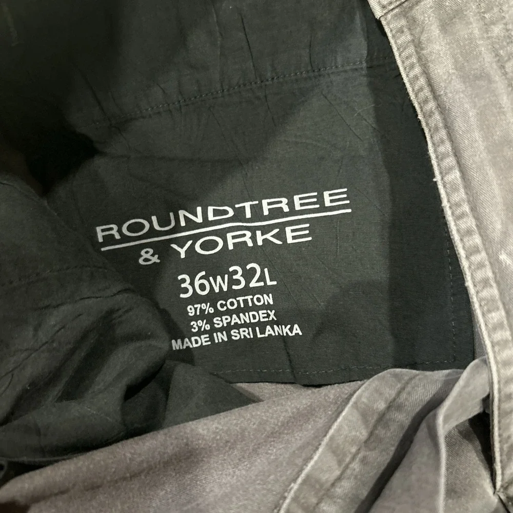 Roundtree and‎ Yorke Cargo Pants Mens Sz 36x32 Grey Gorpcore